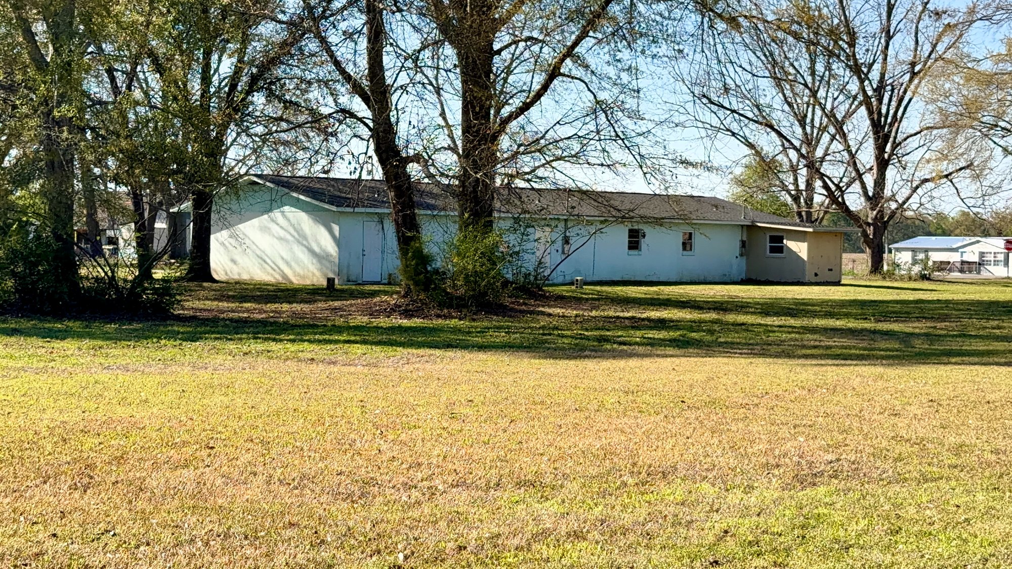 Rear View — Yard & Land